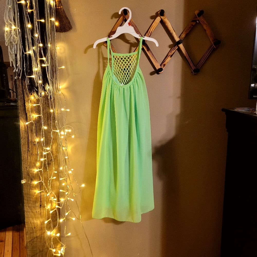 Lime Green XS/S Sleeveless Dress
